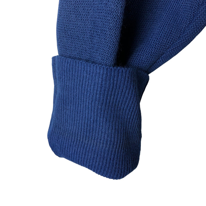 Vintage 1970'S Montgomery Ward acrylic knit cardigan, men's size XL acrylic blue type Vintage Second Hand