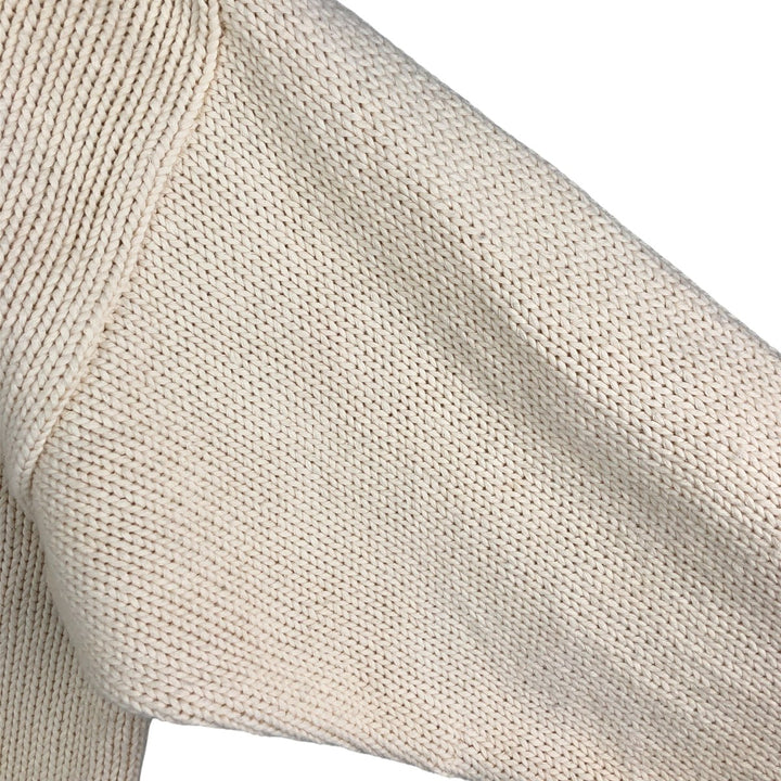 90'S GAP Old Gap Cable Knit Cotton Cardigan, Men's Size L, Vintage cotton unbleached Vintage Second Hand