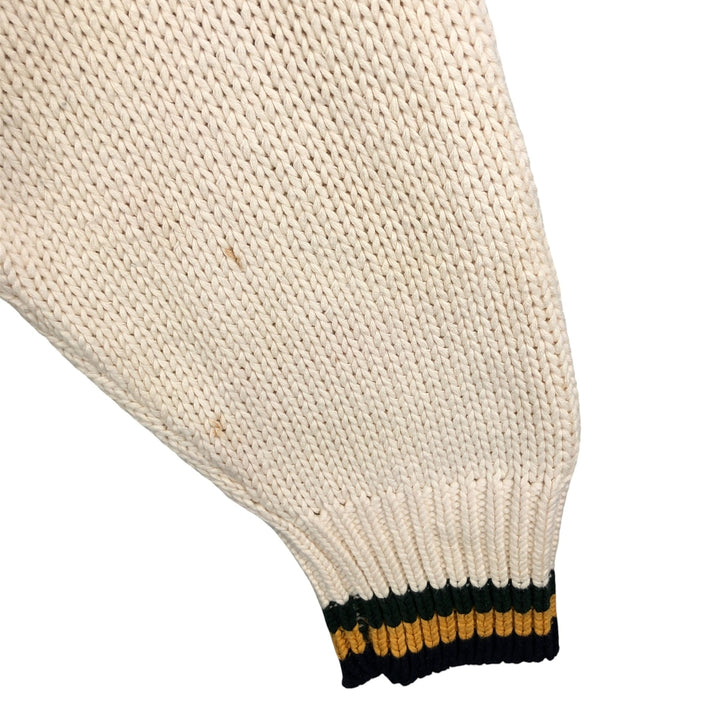 90'S GAP Old Gap Cable Knit Cotton Cardigan, Men's Size L, Vintage cotton unbleached Vintage Second Hand