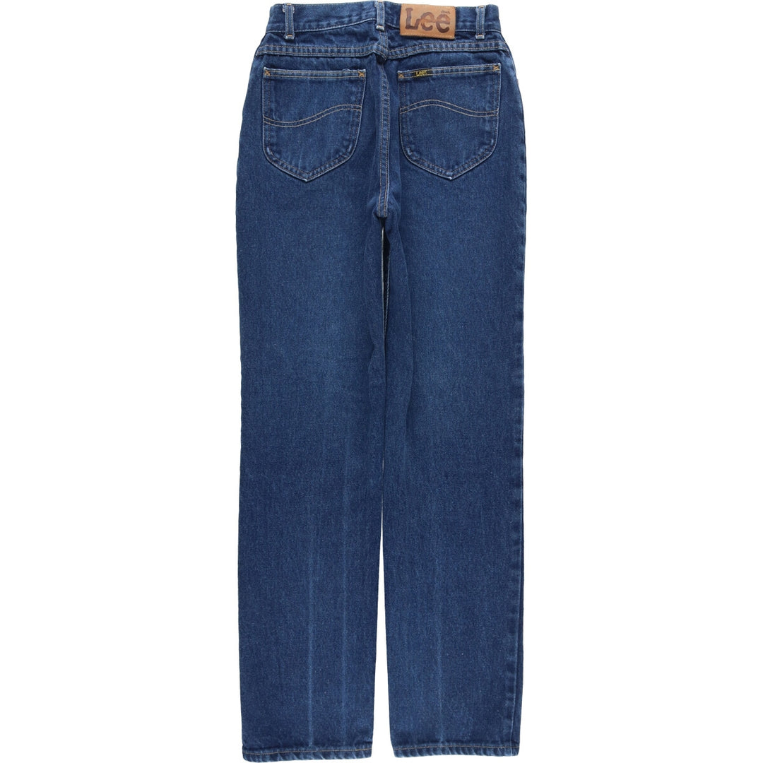 Vintage Lee Riders straight-leg denim pants from the 1980'S and 1990s, made in the USA, women's size M (w26). cotton blue type Vintage Second Hand
