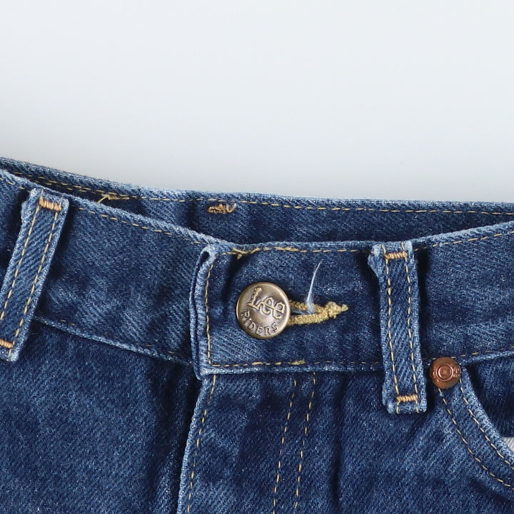 Vintage Lee Riders straight-leg denim pants from the 1980'S and 1990s, made in the USA, women's size M (w26). cotton blue type Vintage Second Hand