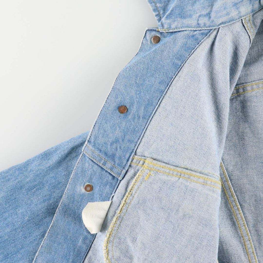80'S Lee denim jacket, denim jacket, men's size L, vintage cotton blue type Vintage Second Hand
