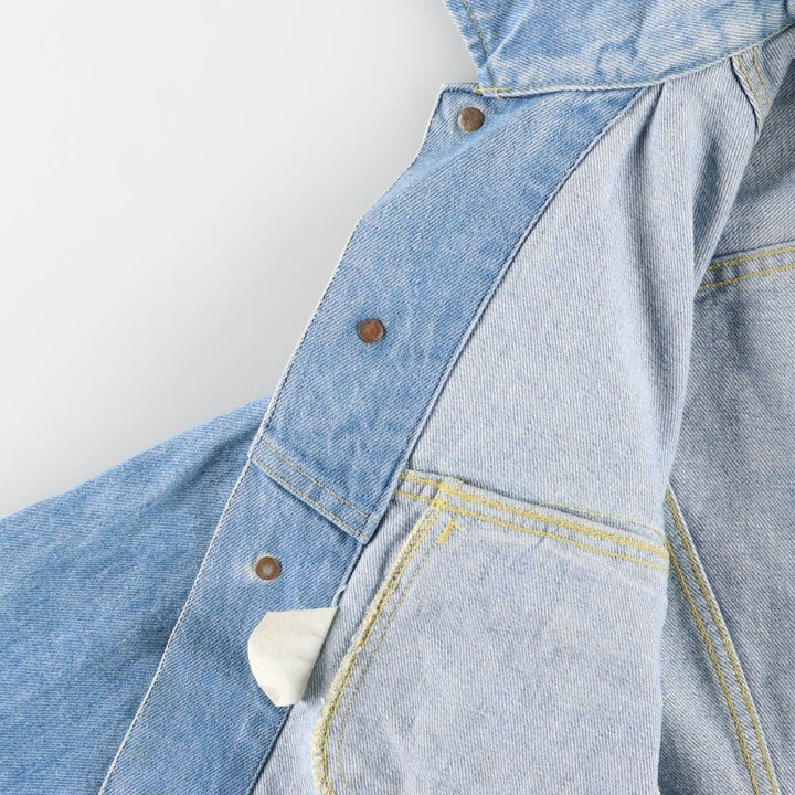 80'S Lee denim jacket, denim jacket, men's size L, vintage cotton blue type Vintage Second Hand