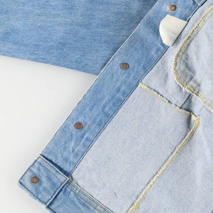 80'S Lee denim jacket, denim jacket, men's size L, vintage cotton blue type Vintage Second Hand