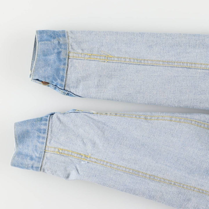 80'S Lee denim jacket, denim jacket, men's size L, vintage cotton blue type Vintage Second Hand