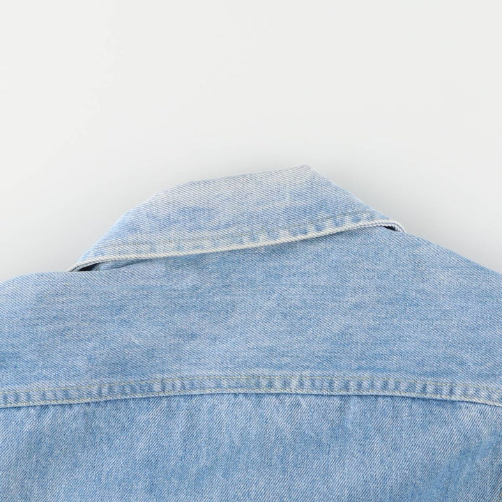 80'S Lee denim jacket, denim jacket, men's size L, vintage cotton blue type Vintage Second Hand