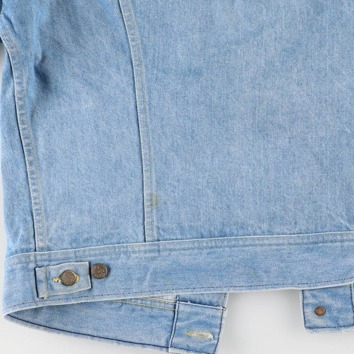 80'S Lee denim jacket, denim jacket, men's size L, vintage cotton blue type Vintage Second Hand