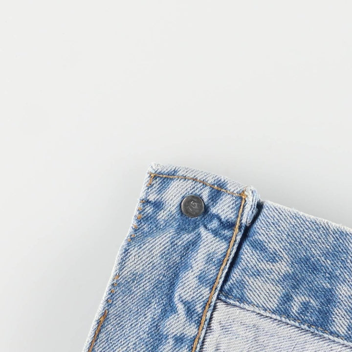 Vintage 90'S Levi's 70507-0214 Fish Print Denim Jacket, Made in USA, Men's Size Medium cotton blue type Vintage Second Hand