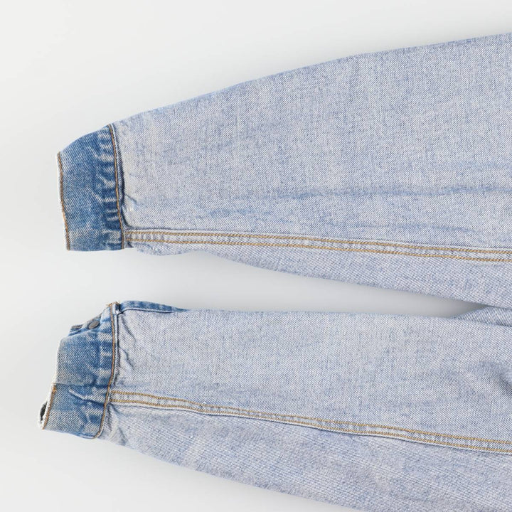 Vintage 90'S Levi's 70507-0214 Fish Print Denim Jacket, Made in USA, Men's Size Medium cotton blue type Vintage Second Hand