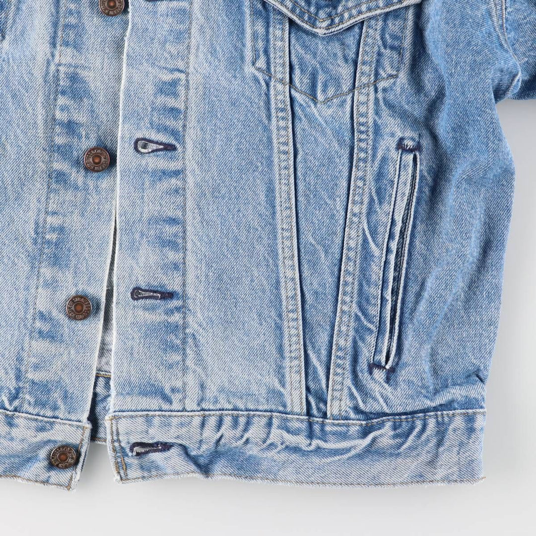 Vintage 90'S Levi's 70507-0214 Fish Print Denim Jacket, Made in USA, Men's Size Medium cotton blue type Vintage Second Hand