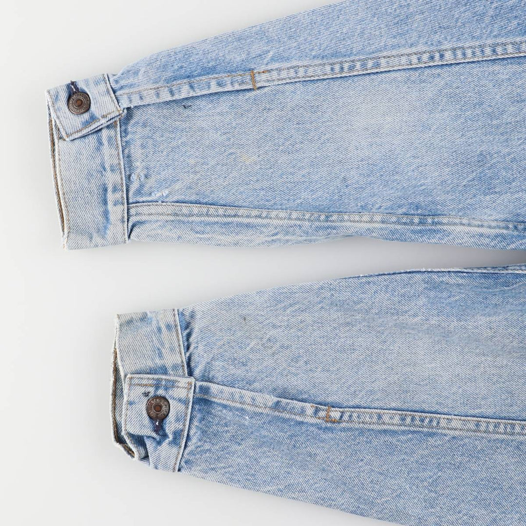 Vintage 90'S Levi's 70507-0214 Fish Print Denim Jacket, Made in USA, Men's Size Medium cotton blue type Vintage Second Hand