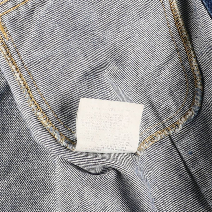 Vintage 1980'S Lee Slim Jacket denim jacket, men's size XL cotton blue type Vintage Second Hand