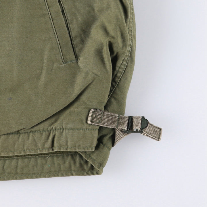 Special Price: Authentic 1980'S US Navy A-2 Deck Jacket with Back Stencil, Made in USA, Size Large (42-44) Nylon Khaki type Vintage Second Hand