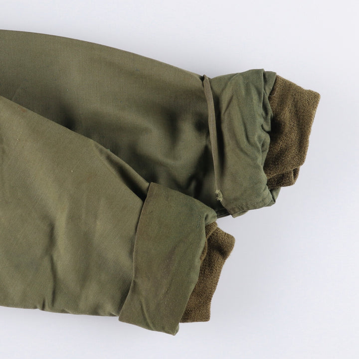 Special Price: Authentic 1980'S US Navy A-2 Deck Jacket with Back Stencil, Made in USA, Size Large (42-44) Nylon Khaki type Vintage Second Hand