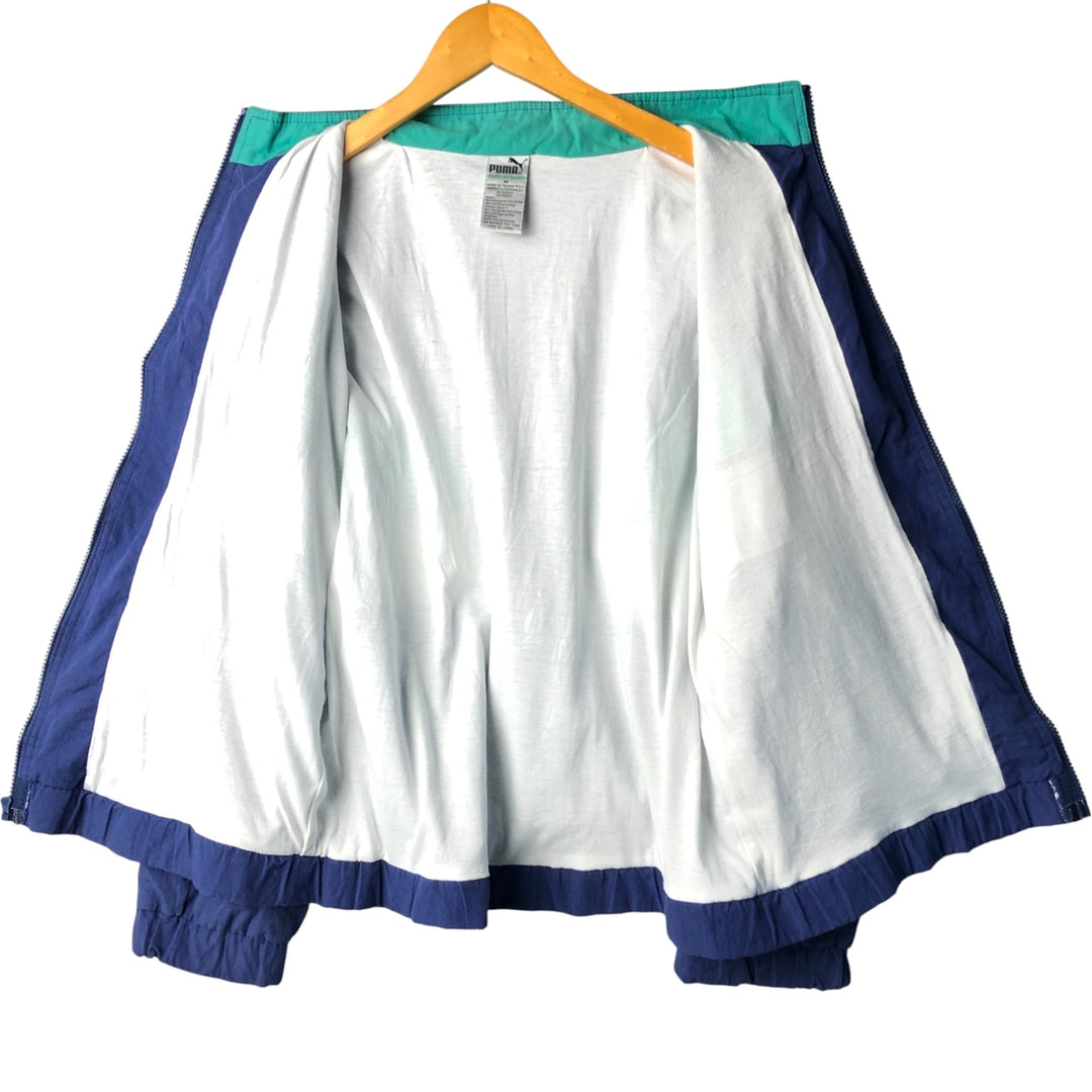 90'S Puma windbreaker, men's size M, vintage polyester Purple type blue-purple Vintage Second Hand