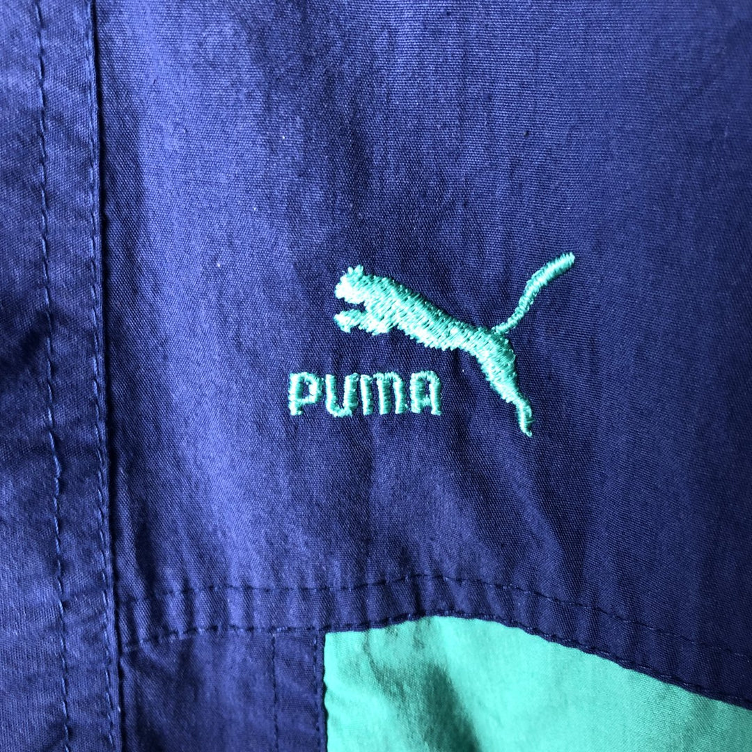 90'S Puma windbreaker, men's size M, vintage polyester Purple type blue-purple Vintage Second Hand