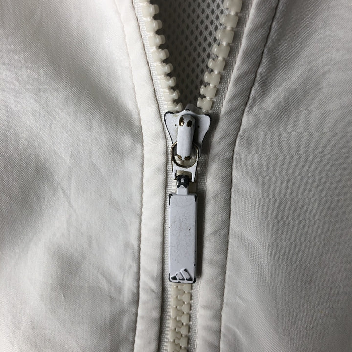 00'S adidas windbreaker, men's size M polyester white type Vintage Second Hand