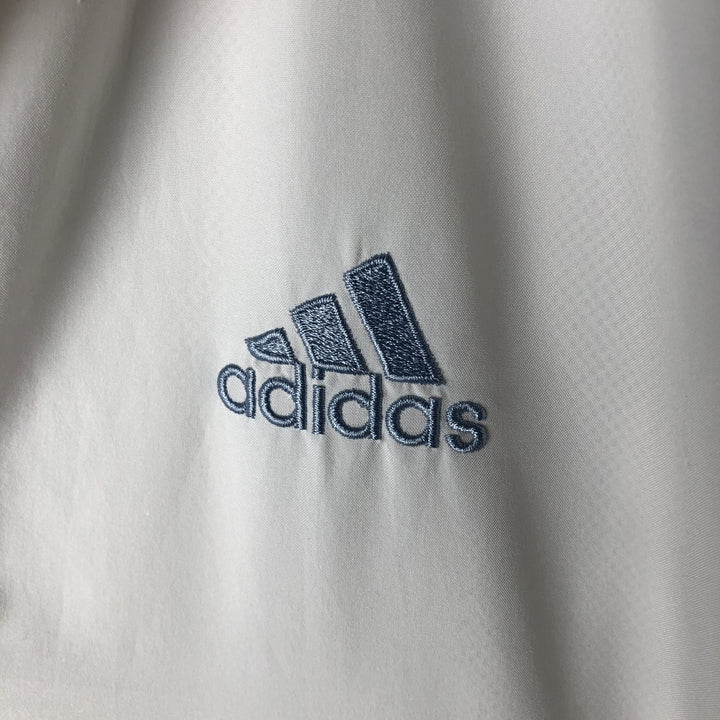 00'S adidas windbreaker, men's size M polyester white type Vintage Second Hand