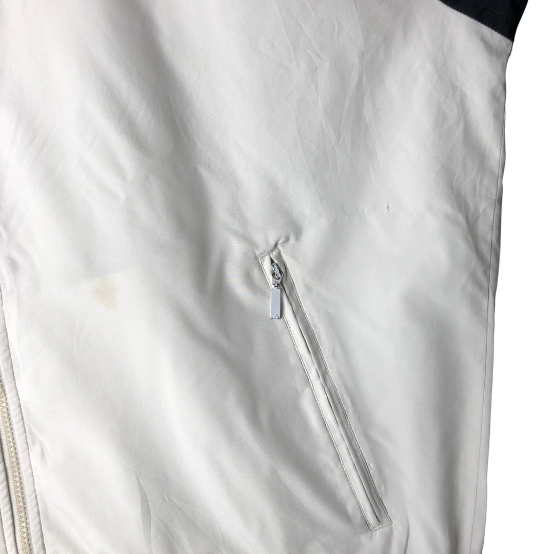 00'S adidas windbreaker, men's size M polyester white type Vintage Second Hand