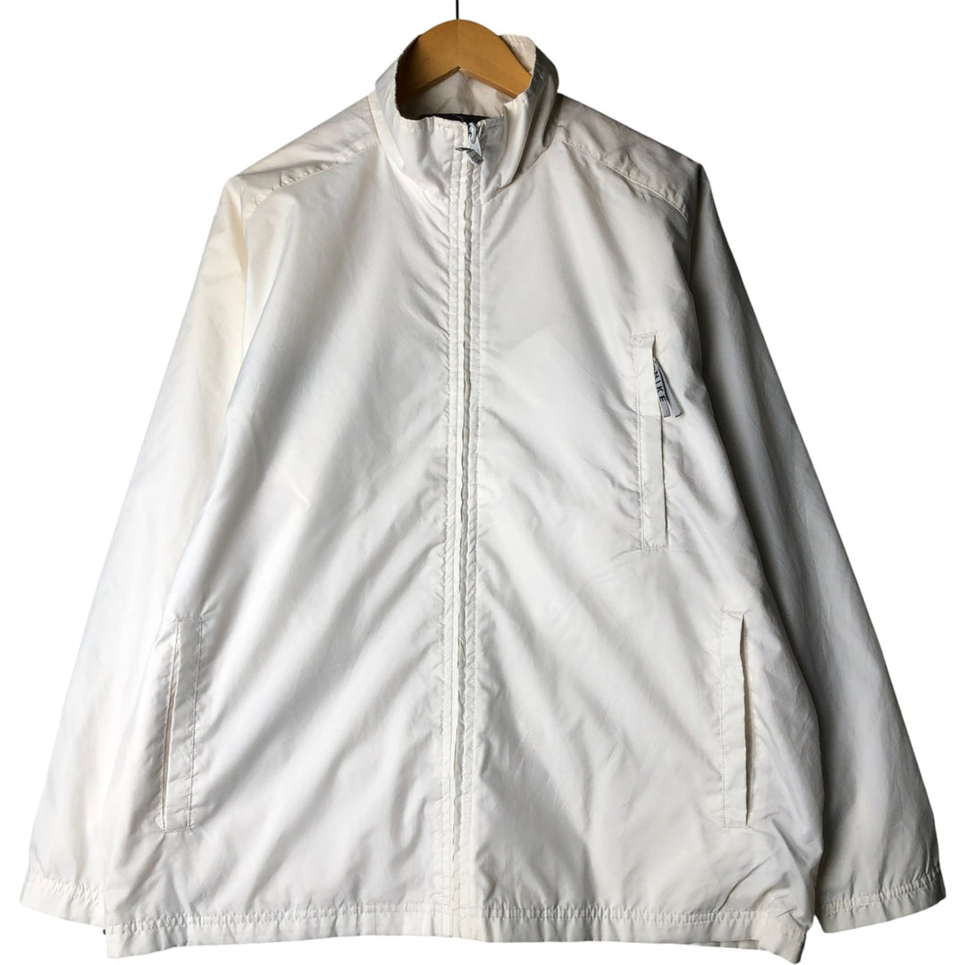 00'S Nike Windbreaker Men's M size polyester white type Vintage Second Hand
