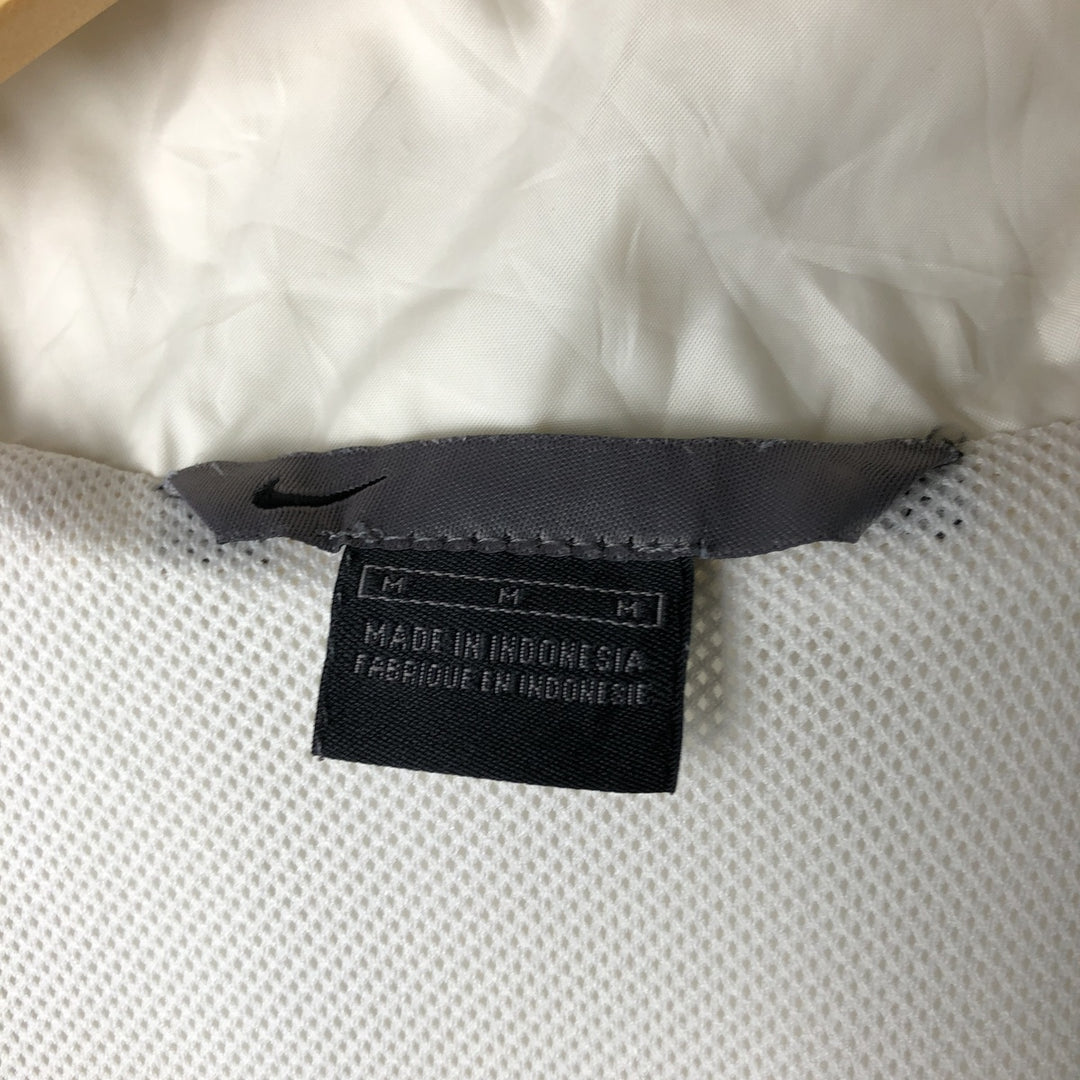 00'S Nike Windbreaker Men's M size polyester white type Vintage Second Hand