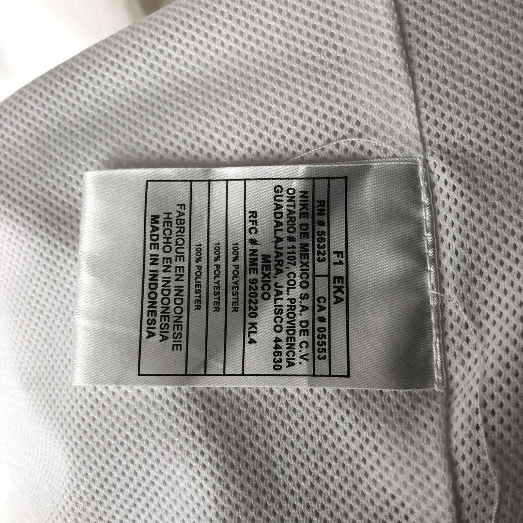 00'S Nike Windbreaker Men's M size polyester white type Vintage Second Hand