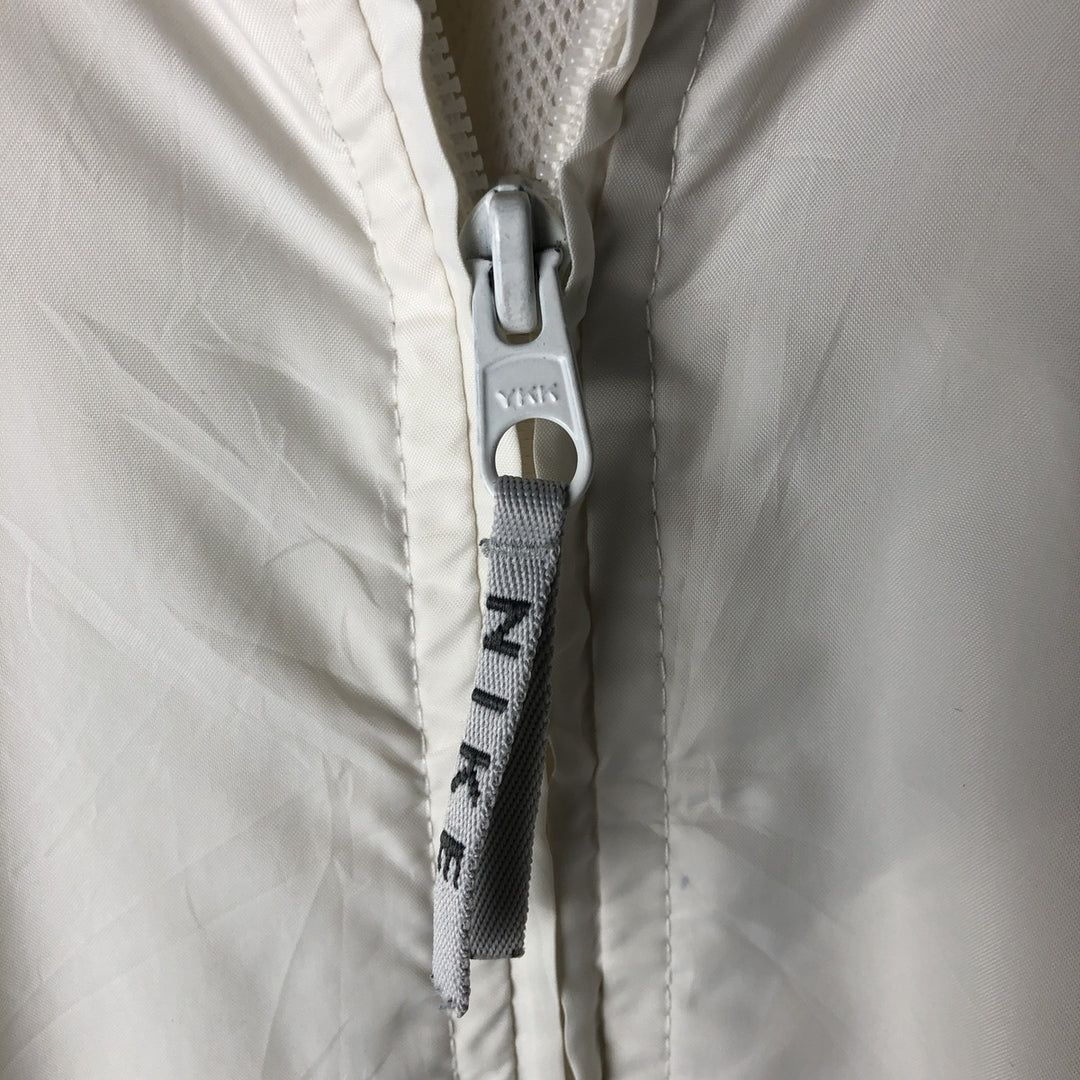 00'S Nike Windbreaker Men's M size polyester white type Vintage Second Hand