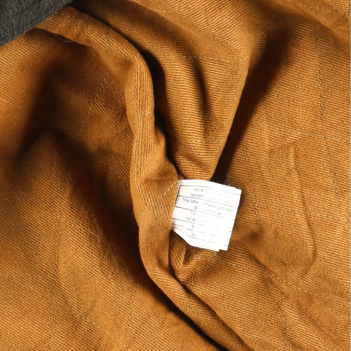 2000'S WOOLRICH padded wool jacket, men's size XL wool Khaki type Vintage Second Hand