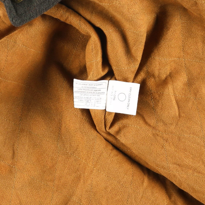 2000'S WOOLRICH padded wool jacket, men's size XL wool Khaki type Vintage Second Hand