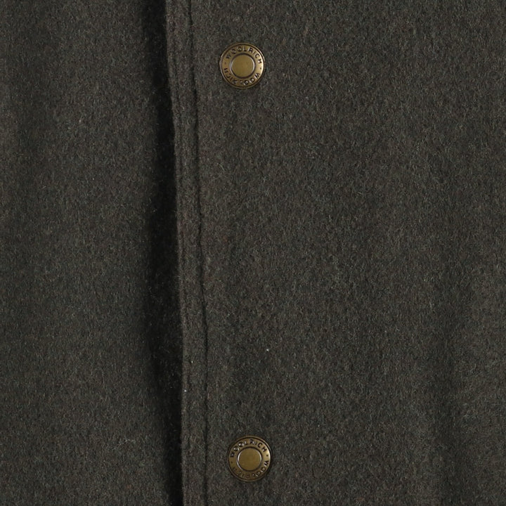 2000'S WOOLRICH padded wool jacket, men's size XL wool Khaki type Vintage Second Hand