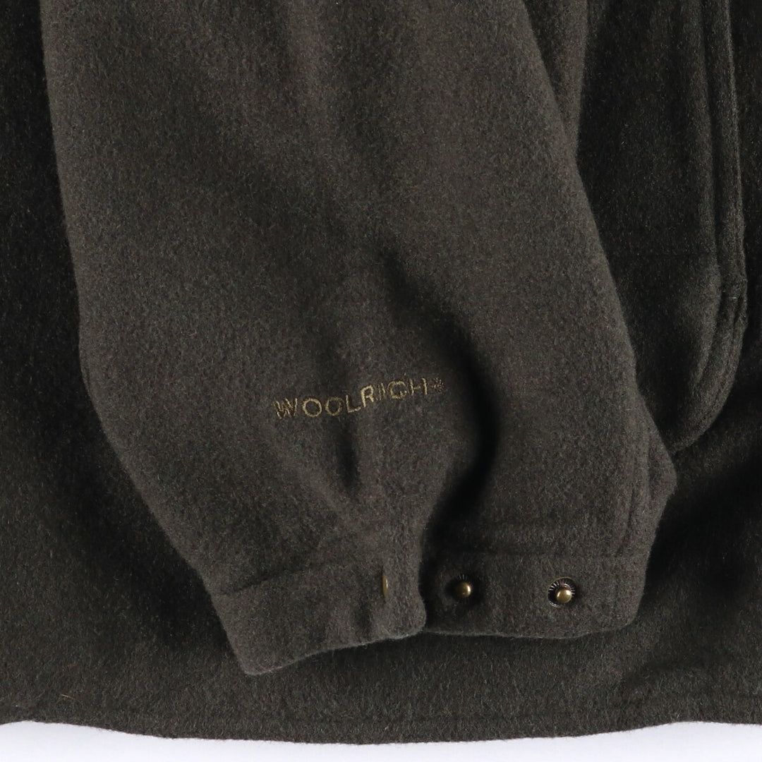 2000'S WOOLRICH padded wool jacket, men's size XL wool Khaki type Vintage Second Hand