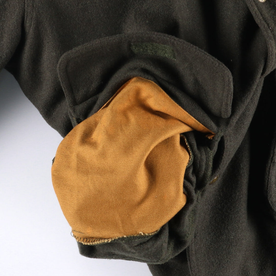 2000'S WOOLRICH padded wool jacket, men's size XL wool Khaki type Vintage Second Hand