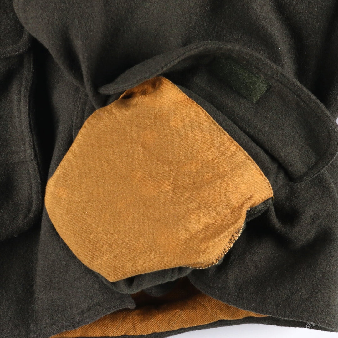 2000'S WOOLRICH padded wool jacket, men's size XL wool Khaki type Vintage Second Hand