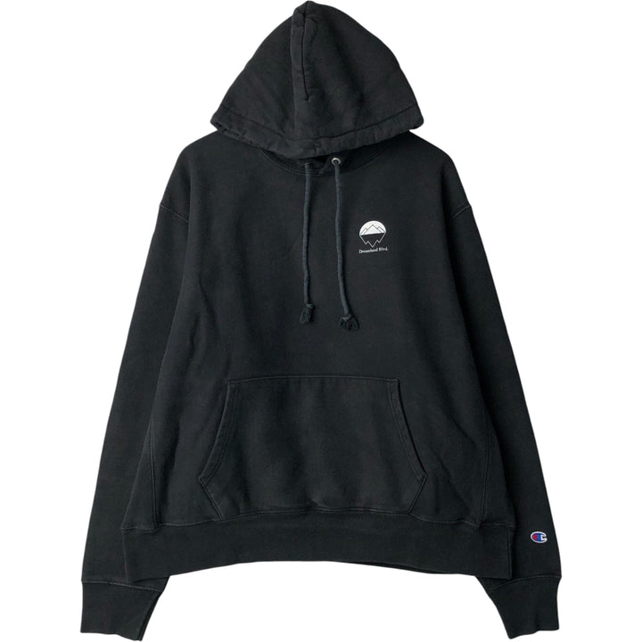 Champion REVERSE WEAVE Reverse Weave Sweat Pullover Hoodie Men's XL cotton black type Vintage Second Hand