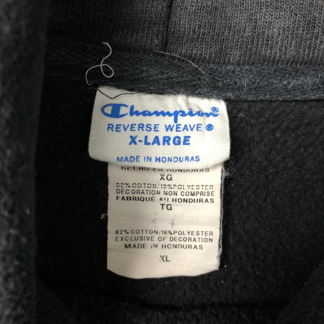 Champion REVERSE WEAVE Reverse Weave Sweat Pullover Hoodie Men's XL cotton black type Vintage Second Hand