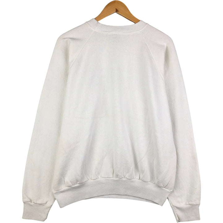90'S ONEITA Message Print Sweatshirt, Made in USA, Men's Size XL, Vintage cotton white type Vintage Second Hand