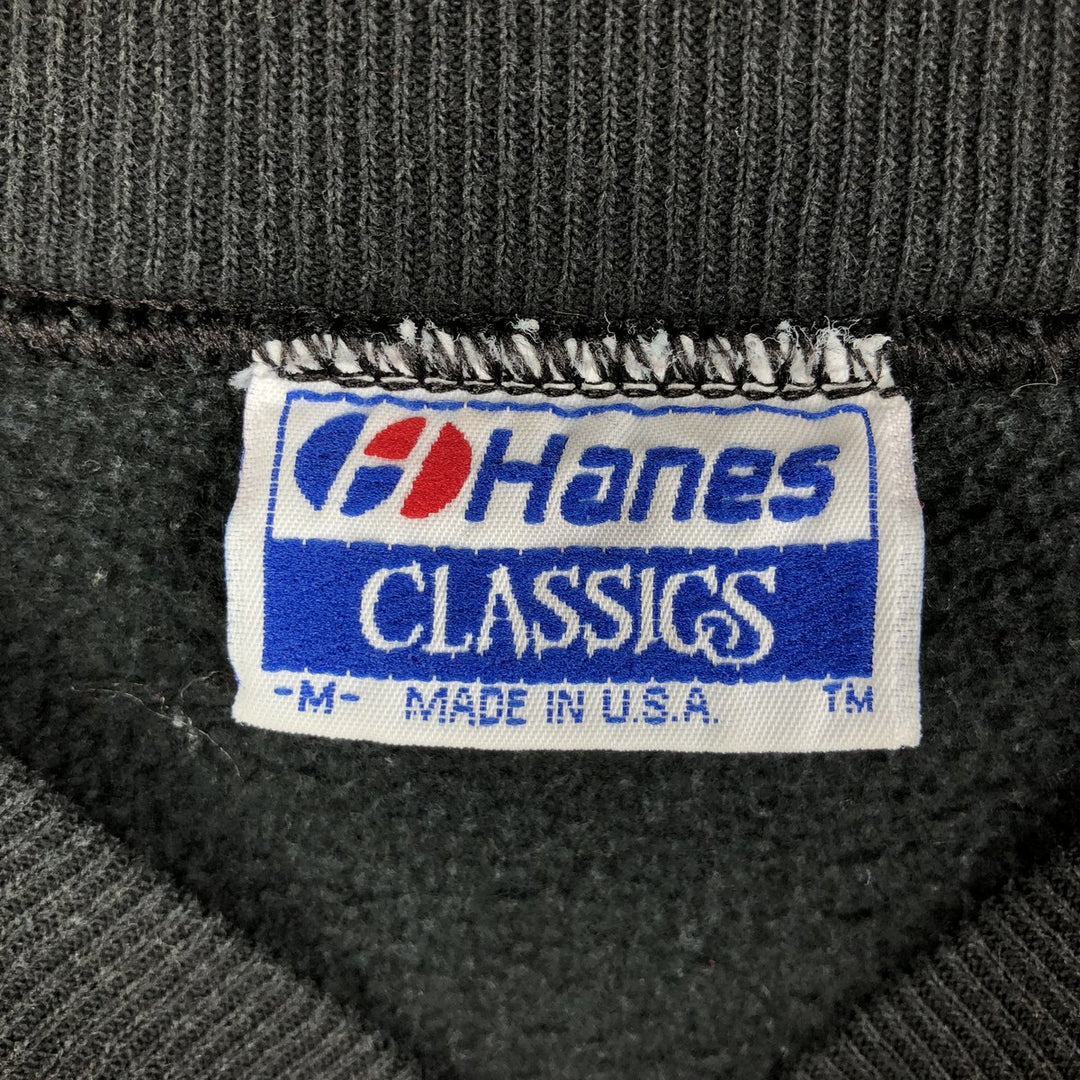 Vintage 1980'S Hanes DA KINE HAWAII logo sweatshirt with blue tag, made in the USA, size M, men's cotton black type Vintage Second Hand