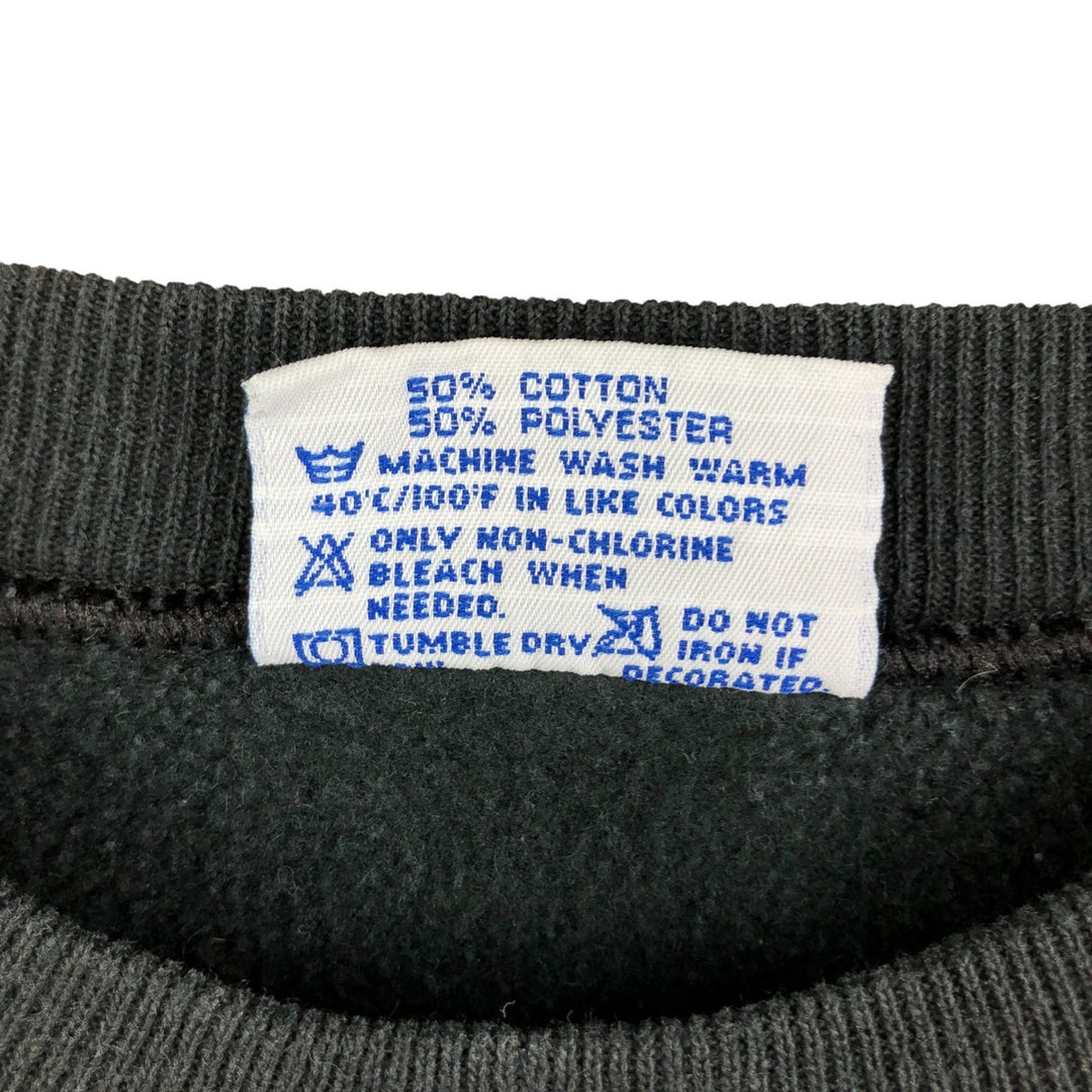 Vintage 1980'S Hanes DA KINE HAWAII logo sweatshirt with blue tag, made in the USA, size M, men's cotton black type Vintage Second Hand