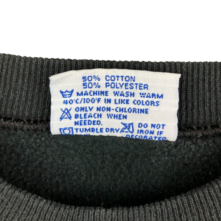 Vintage 1980'S Hanes DA KINE HAWAII logo sweatshirt with blue tag, made in the USA, size M, men's cotton black type Vintage Second Hand