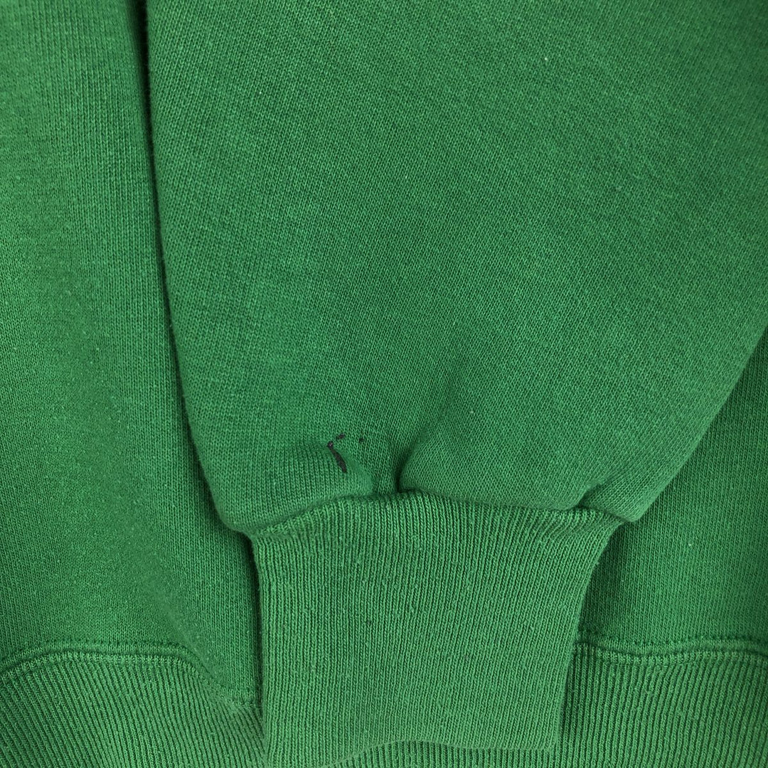 Vintage 1980'S Russell souvenir print sweatshirt, made in the USA, size L, men's polyester Green type dark green Vintage Second Hand