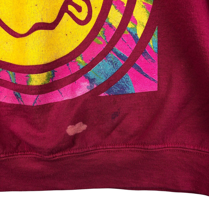 NIRVANA band sweatshirt, men's size M cotton pink type Vintage Second Hand