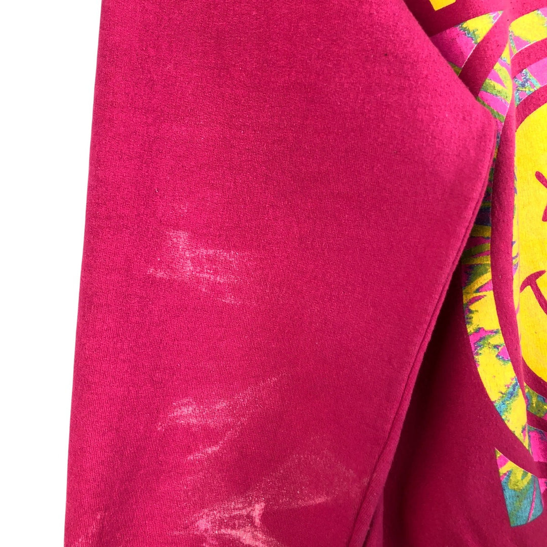 NIRVANA band sweatshirt, men's size M cotton pink type Vintage Second Hand