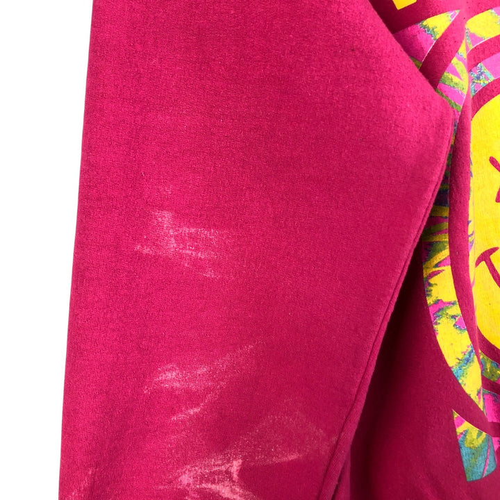 NIRVANA band sweatshirt, men's size M cotton pink type Vintage Second Hand