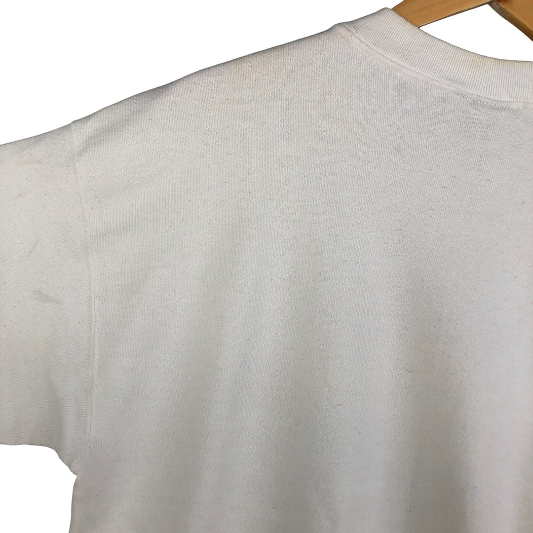 Vintage PLATINUM SWEATS Message Print Sweatshirt, Made in USA, Men's XL polyester white type Vintage Second Hand