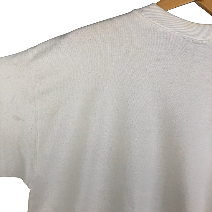 Vintage PLATINUM SWEATS Message Print Sweatshirt, Made in USA, Men's XL polyester white type Vintage Second Hand