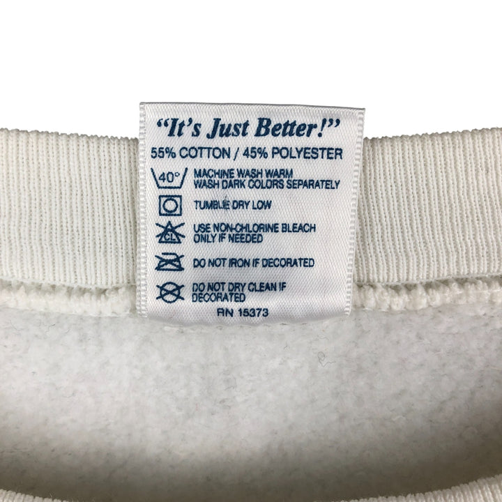Vintage 90'S Delta Party Duck souvenir character sweatshirt, made in the USA, size M, men's. cotton white type Vintage Second Hand