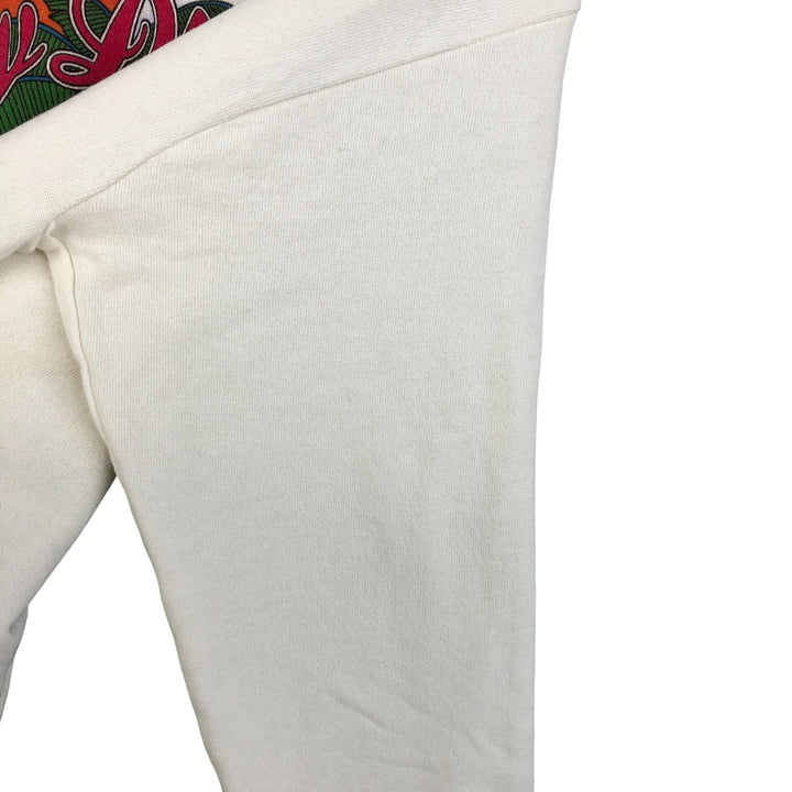 Vintage 90'S Delta Party Duck souvenir character sweatshirt, made in the USA, size M, men's. cotton white type Vintage Second Hand