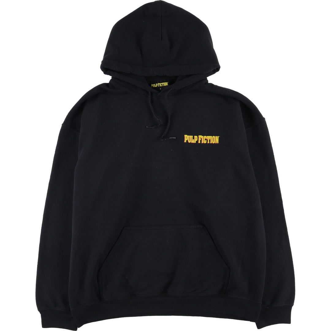 PULP FICTION Pulp Fiction Movie Sweat Pullover Hoodie Men's S Size unclear black type Vintage Second Hand