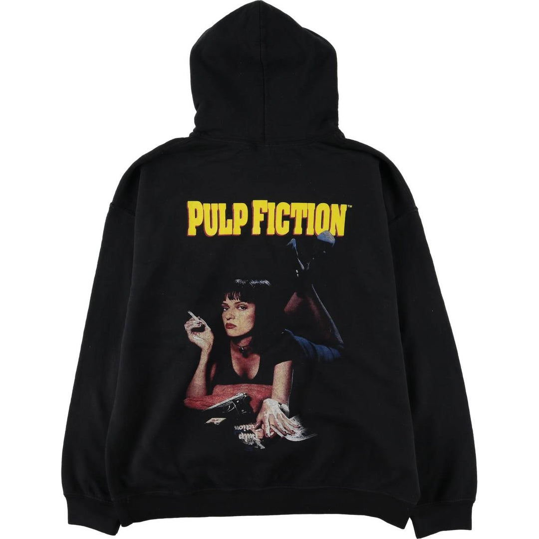 PULP FICTION Pulp Fiction Movie Sweat Pullover Hoodie Men's S Size unclear black type Vintage Second Hand