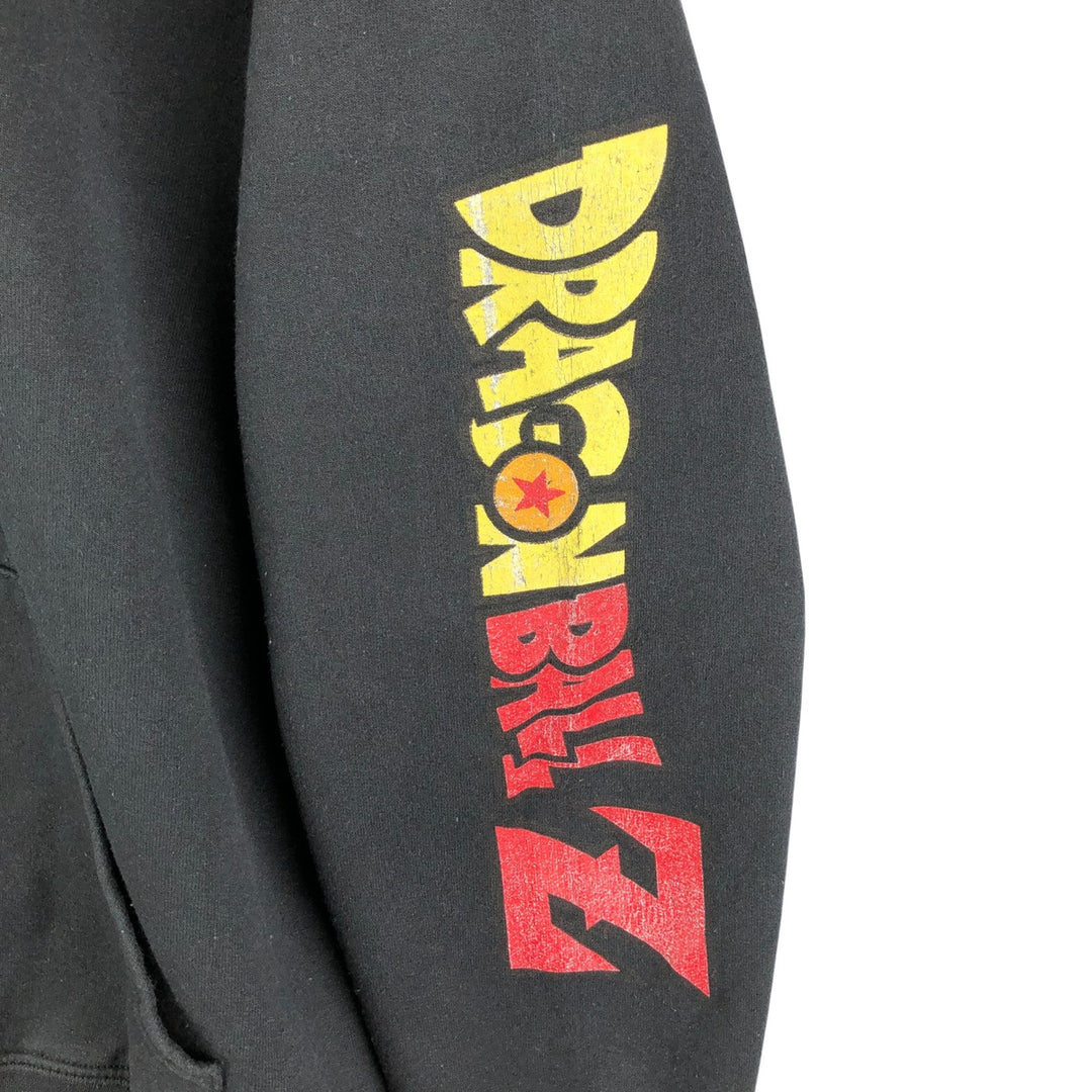 DRAGONBALL Z Dragon Ball Z Son Goku Anime Sweatshirt Pullover Hoodie Men's Size L unclear black type Vintage Second Hand